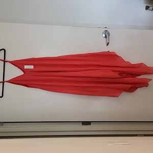 Long, spaghetti strap, flowy dress